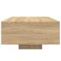 Coffee table with LED lights Sonoma oak 85x55x31 cm by , Coffee table - Ref: Foro24-836611, Price: 62,50 €, Discount: %
