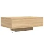 Coffee table with LED lights Sonoma oak 85x55x31 cm by , Coffee table - Ref: Foro24-836611, Price: 62,50 €, Discount: %