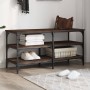 Shoe bench engineered wood oak brown 100x38.5x49 cm by , Benches for halls and storage - Ref: Foro24-839047, Price: 63,43 €, ...