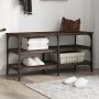 Shoe bench engineered wood oak brown 100x38.5x49 cm by , Benches for halls and storage - Ref: Foro24-839047, Price: 62,64 €, ...
