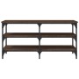 Shoe bench engineered wood oak brown 100x38.5x49 cm by , Benches for halls and storage - Ref: Foro24-839047, Price: 63,43 €, ...