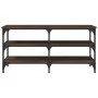 Shoe bench engineered wood oak brown 100x38.5x49 cm by , Benches for halls and storage - Ref: Foro24-839047, Price: 62,64 €, ...
