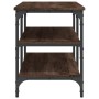 Shoe bench engineered wood oak brown 100x38.5x49 cm by , Benches for halls and storage - Ref: Foro24-839047, Price: 63,43 €, ...