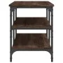 Shoe bench engineered wood oak brown 100x38.5x49 cm by , Benches for halls and storage - Ref: Foro24-839047, Price: 62,64 €, ...