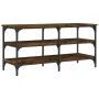 Engineered wood shoe bench smoked oak 100x38.5x49 cm by , Benches for halls and storage - Ref: Foro24-839045, Price: 60,91 €,...