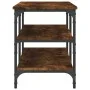 Engineered wood shoe bench smoked oak 100x38.5x49 cm by , Benches for halls and storage - Ref: Foro24-839045, Price: 60,91 €,...