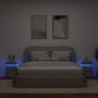 Mesitas de noche con luces LED 2 uds gris hormigón 35x39x55 cm de , Mesitas de noche - Ref: Foro24-836756, Precio: 112,25 €, ...