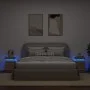 Mesitas de noche con luces LED 2 uds roble Sonoma 35x39x55 cm de , Mesitas de noche - Ref: Foro24-836754, Precio: 110,05 €, D...