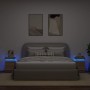 Nachttische mit LED-Leuchten 2 Stk. Sonoma-Eiche 35x39x55 cm von , Nachttische - Ref: Foro24-836754, Preis: 111,80 €, Rabatt: %