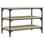 Shoe bench engineered wood Sonoma oak 70x38.5x49 cm by , Benches for halls and storage - Ref: Foro24-839039, Price: 47,72 €, ...