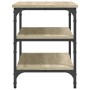 Shoe bench engineered wood Sonoma oak 70x38.5x49 cm by , Benches for halls and storage - Ref: Foro24-839039, Price: 47,72 €, ...
