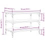 Shoe bench engineered wood Sonoma oak 70x38.5x49 cm by , Benches for halls and storage - Ref: Foro24-839039, Price: 47,72 €, ...