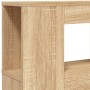 LED-Kopfteil aus Holzwerkstoff Sonoma-Eiche 200 x 18,5 x 103,5 cm von , Kopf- und Fußteile - Ref: Foro24-837367, Preis: 92,48...