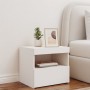 Mesita de noche con luces LED blanco 50x40x45 cm de , Mesitas de noche - Ref: Foro24-836763, Precio: 61,41 €, Descuento: %
