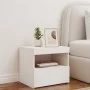 Mesita de noche con luces LED blanco 50x40x45 cm de , Mesitas de noche - Ref: Foro24-836763, Precio: 62,76 €, Descuento: %
