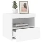 Nachttisch mit weißen LED-Leuchten 50x40x45 cm von , Nachttische - Ref: Foro24-836763, Preis: 62,76 €, Rabatt: %
