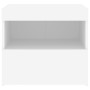 Mesita de noche con luces LED blanco 50x40x45 cm de , Mesitas de noche - Ref: Foro24-836763, Precio: 61,41 €, Descuento: %