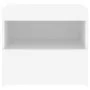 Nachttisch mit weißen LED-Leuchten 50x40x45 cm von , Nachttische - Ref: Foro24-836763, Preis: 62,76 €, Rabatt: %