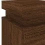 Bedside table with LED lights brown oak 35x39x55 cm by , Nightstands - Ref: Foro24-836761, Price: 60,60 €, Discount: %