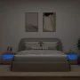 Bedside tables with LED lights 2 pcs Sonoma oak 50x40x45 cm by , Nightstands - Ref: Foro24-836768, Price: 78,70 €, Discount: %