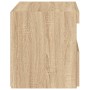 Bedside tables with LED lights 2 pcs Sonoma oak 50x40x45 cm by , Nightstands - Ref: Foro24-836768, Price: 80,57 €, Discount: %