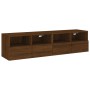 TV-Wandmöbel 2 Stück braunes Eichenholz 60x30x30 cm von , TV-Möbel - Ref: Foro24-836867, Preis: 74,58 €, Rabatt: %