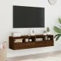 TV-Wandmöbel 2 Stück braunes Eichenholz 60x30x30 cm von , TV-Möbel - Ref: Foro24-836867, Preis: 73,35 €, Rabatt: %