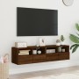 TV-Wandmöbel 2 Stück braunes Eichenholz 60x30x30 cm von , TV-Möbel - Ref: Foro24-836867, Preis: 74,58 €, Rabatt: %