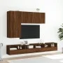 TV-Wandmöbel 2 Stück braunes Eichenholz 60x30x30 cm von , TV-Möbel - Ref: Foro24-836867, Preis: 73,35 €, Rabatt: %