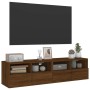 TV-Wandmöbel 2 Stück braunes Eichenholz 60x30x30 cm von , TV-Möbel - Ref: Foro24-836867, Preis: 74,58 €, Rabatt: %