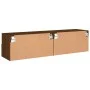 Muebles de pared para TV 2 uds madera roble marrón 60x30x30 cm de , Muebles TV - Ref: Foro24-836867, Precio: 73,35 €, Descuen...