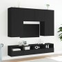 Schwarzer TV-Wandschrank aus Holzwerkstoff, 100 x 30 x 30 cm von , TV-Möbel - Ref: Foro24-836884, Preis: 56,48 €, Rabatt: %