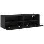 Schwarzer TV-Wandschrank aus Holzwerkstoff, 100 x 30 x 30 cm von , TV-Möbel - Ref: Foro24-836884, Preis: 56,48 €, Rabatt: %