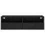 Schwarzer TV-Wandschrank aus Holzwerkstoff, 100 x 30 x 30 cm von , TV-Möbel - Ref: Foro24-836884, Preis: 56,48 €, Rabatt: %