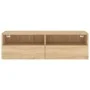 Sonoma oak engineered wood TV wall cabinet 100x30x30 cm by , TV Furniture - Ref: Foro24-836886, Price: 61,04 €, Discount: %