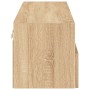 Sonoma oak engineered wood TV wall cabinet 100x30x30 cm by , TV Furniture - Ref: Foro24-836886, Price: 62,09 €, Discount: %
