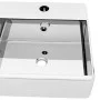 Sink with overflow 41x41x15 cm ceramic silver by vidaXL, Sinks - Ref: Foro24-143477, Price: 69,01 €, Discount: %