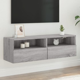 Sonoma TV-Wandschrank aus Holzwerkstoff, grau, 100 x 30 x 30 cm von , TV-Möbel - Ref: Foro24-836892, Preis: 63,84 €, Rabatt: %