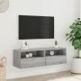 Mueble de pared TV madera ingeniería Sonoma gris 100x30x30 cm de , Muebles TV - Ref: Foro24-836892, Precio: 62,75 €, Descuent...