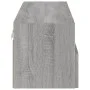 Sonoma engineered wood TV wall cabinet gray 100x30x30 cm by , TV Furniture - Ref: Foro24-836892, Price: 62,75 €, Discount: %