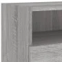 Sonoma engineered wood TV wall cabinet gray 100x30x30 cm by , TV Furniture - Ref: Foro24-836892, Price: 62,75 €, Discount: %