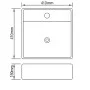 Sink with overflow 41x41x15 cm ceramic silver by vidaXL, Sinks - Ref: Foro24-143477, Price: 69,01 €, Discount: %