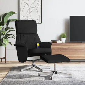 Recliner massage chair with black fabric footrest by , Armchairs - Ref: Foro24-356680, Price: 151,14 €, Discount: %