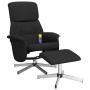 Relax-Massagesessel mit Fußstütze aus schwarzem Stoff von , Sessel - Ref: Foro24-356680, Preis: 153,03 €, Rabatt: %