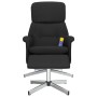 Relax-Massagesessel mit Fußstütze aus schwarzem Stoff von , Sessel - Ref: Foro24-356680, Preis: 153,03 €, Rabatt: %