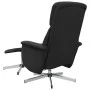 Sillón reclinable de masaje con reposapiés tela negro de , Sillones - Ref: Foro24-356680, Precio: 151,14 €, Descuento: %
