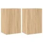 Wand-TV-Schränke 2 Stk. Sonoma-Eichenholz 40,5x30x60 cm von , TV-Möbel - Ref: Foro24-836915, Preis: 57,72 €, Rabatt: %