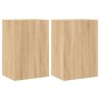 Wand-TV-Schränke 2 Stk. Sonoma-Eichenholz 40,5x30x60 cm von , TV-Möbel - Ref: Foro24-836915, Preis: 58,50 €, Rabatt: %