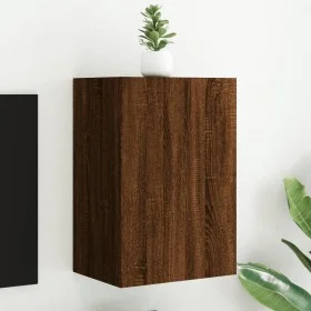 Mueble TV de pared madera ingeniería marrón roble 40,5x30x60 cm de , Muebles TV - Ref: Foro24-836922, Precio: 37,56 €, Descue...