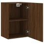 Mueble TV de pared madera ingeniería marrón roble 40,5x30x60 cm de , Muebles TV - Ref: Foro24-836922, Precio: 37,56 €, Descue...